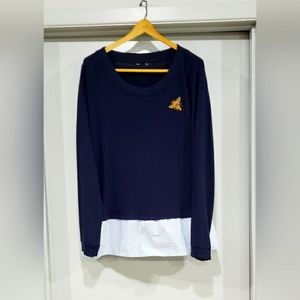 Deep Navy Blue top, size 2X